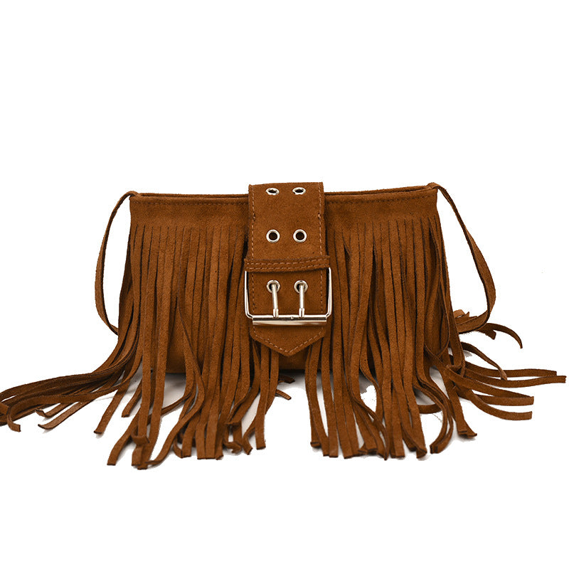 Wholesale Retro shoulder crossbody tassel bag